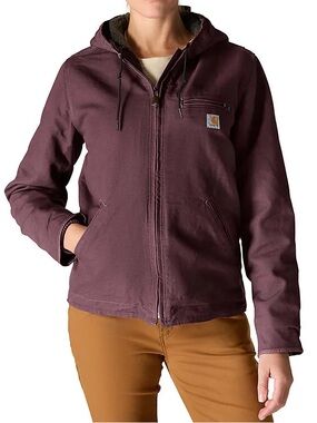 NWOT Carhartt Women's Iconic Washed Duck Sierra Jacket Size Large